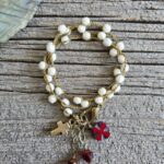 Cream Czech Glass Wrap Bracelet/Necklace