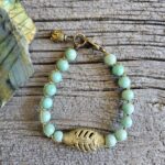 African Brass Bead Bracelet