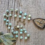 Agate Tear Drop Buddha Necklace