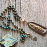 Long Chrysocolla Buddha Necklace