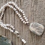 Moonstone and Agate Necklace