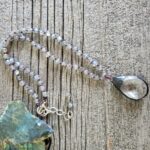 Labradorite Crystal Pendant Necklace