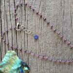 Purple/Black Seed Pearl Necklace
