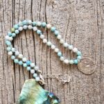Agate Flower Necklace
