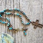 Rustic Jasper Cross Necklace