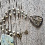 Silver Leaf Jasper Buddha Pendant Necklace