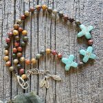 Triple Cross Jasper Necklace