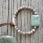 Jasper and Amazonite Stretch Bracelet