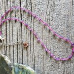 Amethyst Tin Cup Necklace