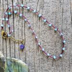 Blue Jade Tin Cup Necklace