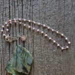 Dainty Pearl Tin Cup Necklace