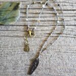 Jasper Rustic Cross Necklace