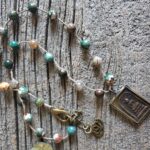 Agate Square Buddha Necklace