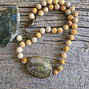 Neutral Agate Necklace