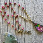 Faceted Pink Jade Flower Necklace