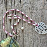 Mother of Pearl Leaf Necklace