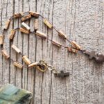 Rustic Jasper Cross Necklace