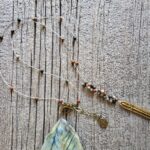 Long Golden Cross Necklace