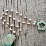 Howlite Flower Necklace