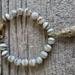 Striped Agate Knotted Buddha Bracelet