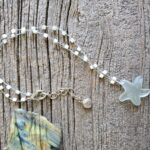 Green Glass Starfish Pendant Necklace