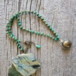 Chinese Turquoise and Tibetan Pendant Necklace