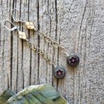 Mixed Metal Czech Glass Earrings