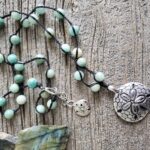 Amazonite Sand Dollar Necklace