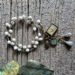 Howlite and Buddha Wrap Bracelet and Necklace