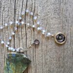 Opalite Thistle Necklace