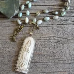 Dragon Skin Agate Buddha Necklace