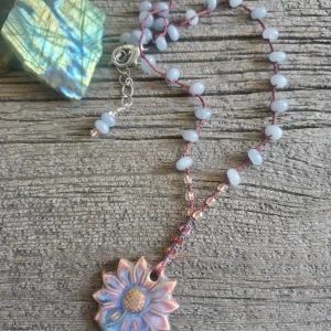 Floral Macrame Necklace