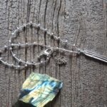 Silver Pearl Cross Necklace