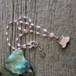 Mother of Pearl Lotus Necklace