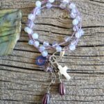 Opalite Lavender Wrap Bracelet/Necklace