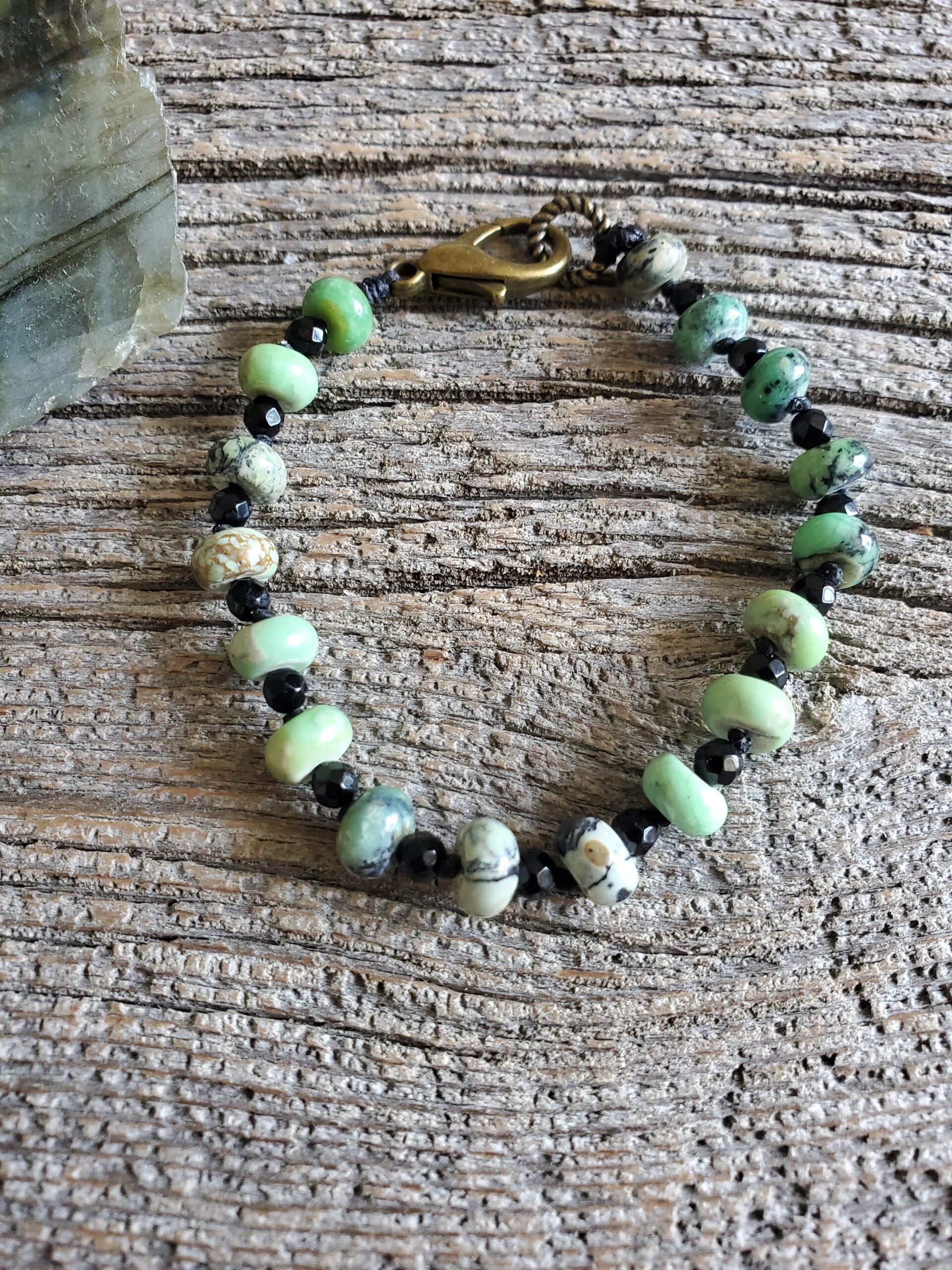 African Turquoise Knotted Bracelet