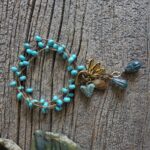 Turquoise Blue Howlite Wrap Bracelet/Necklace