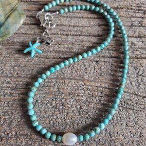 Jasper and Pearl Necklace