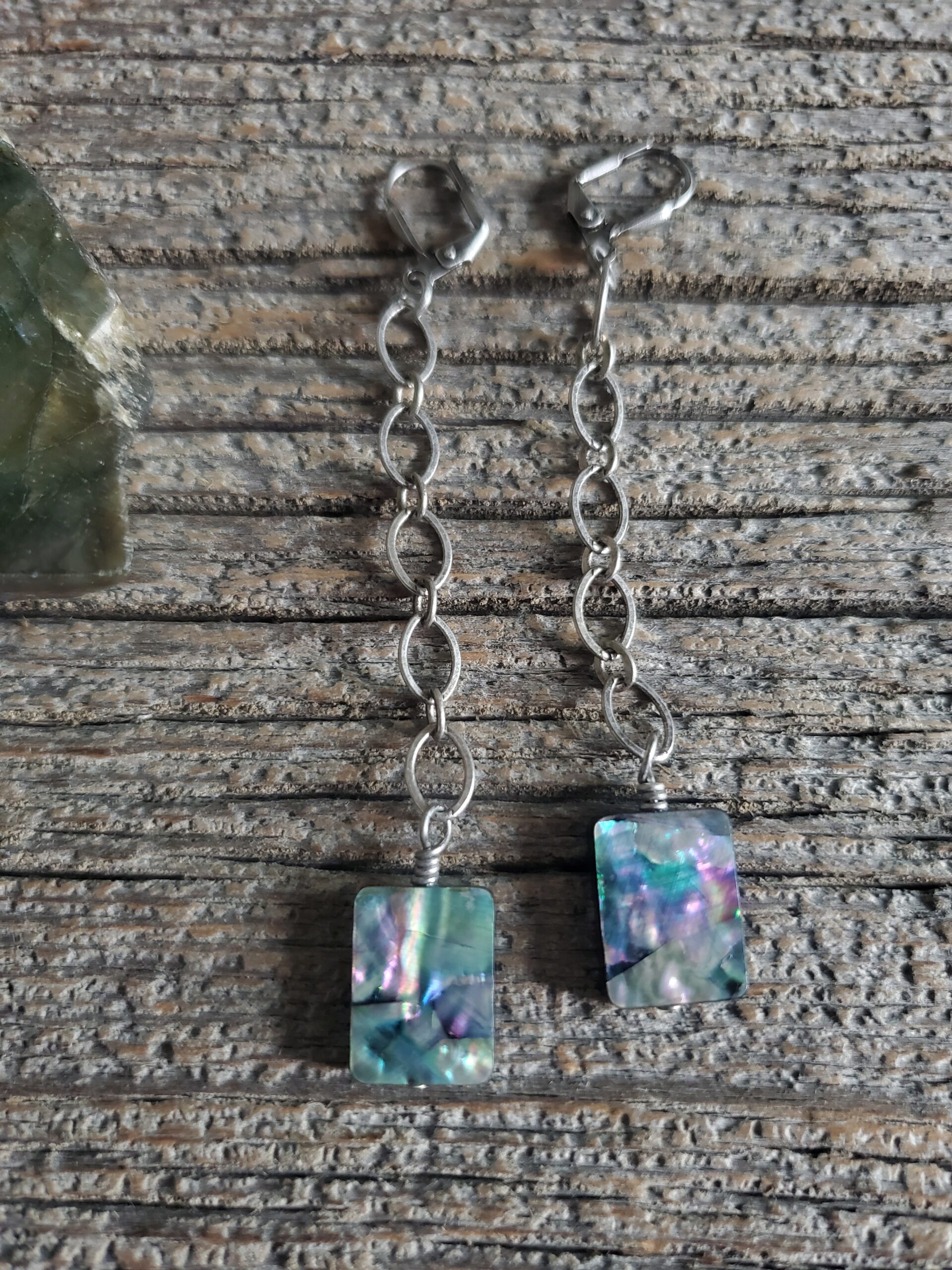 Abalone Drop Earrings