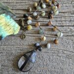 Indian Agate Cross Necklace