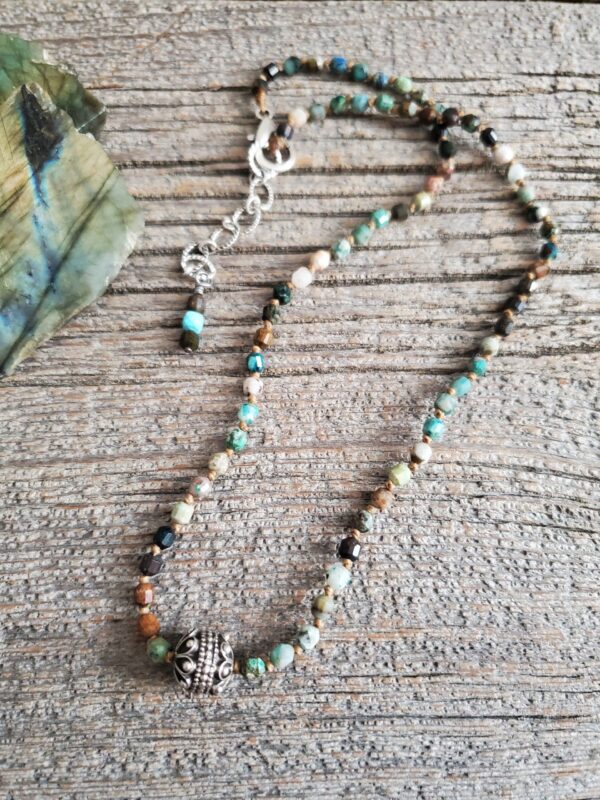 Knotted Vintage Bead Necklace