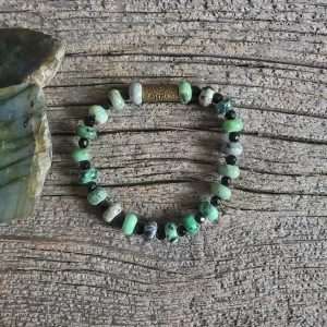 Jasper and Onyx Stretch Bracelet
