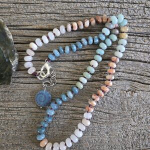 Gemstone Knotted Necklace