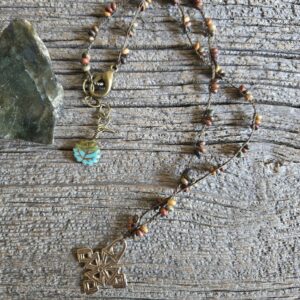Jasper Cross Necklace