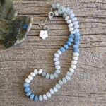 Blue Rondell Gemstone Necklace