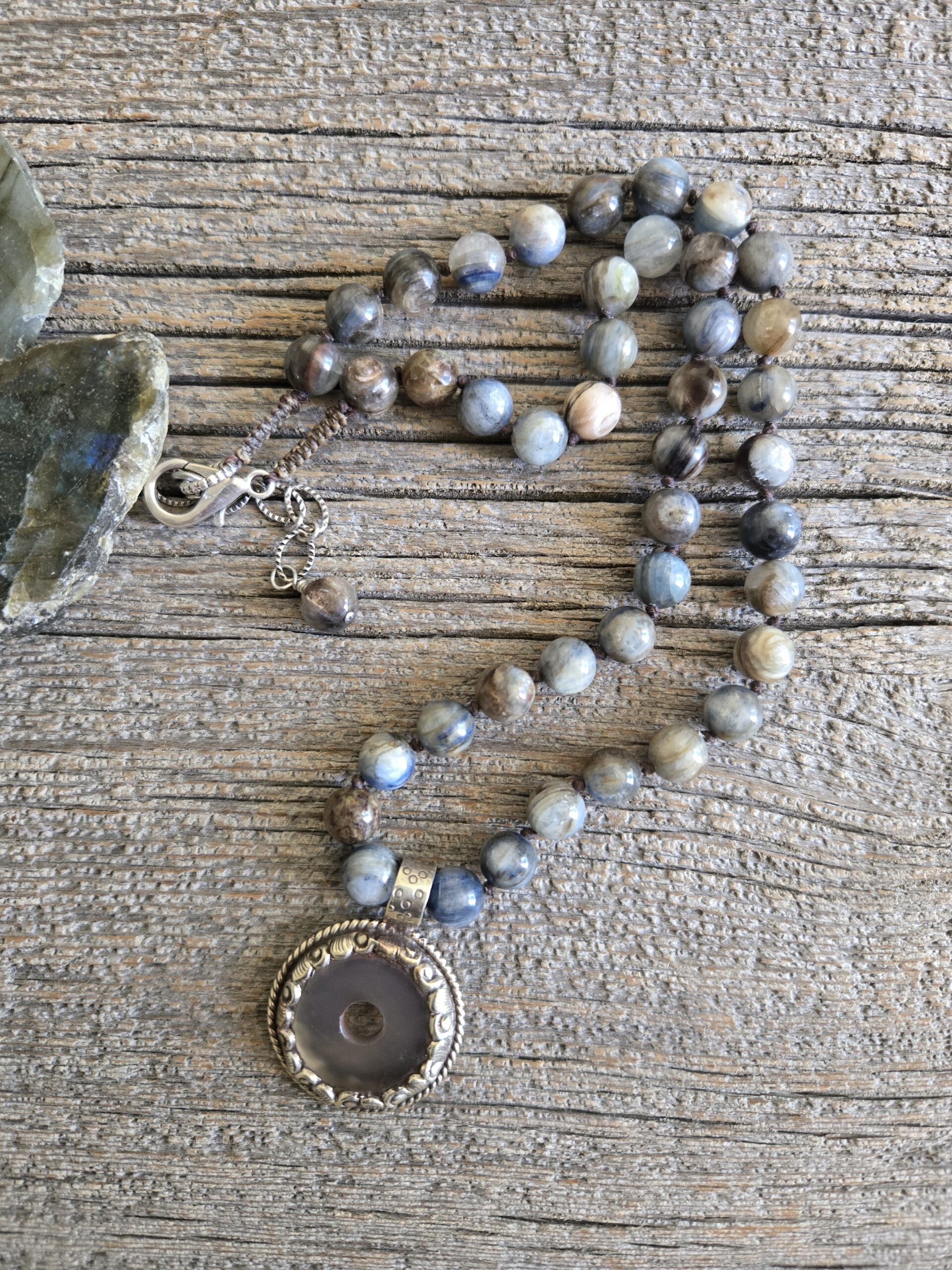 Kyanite Beaded Necklace