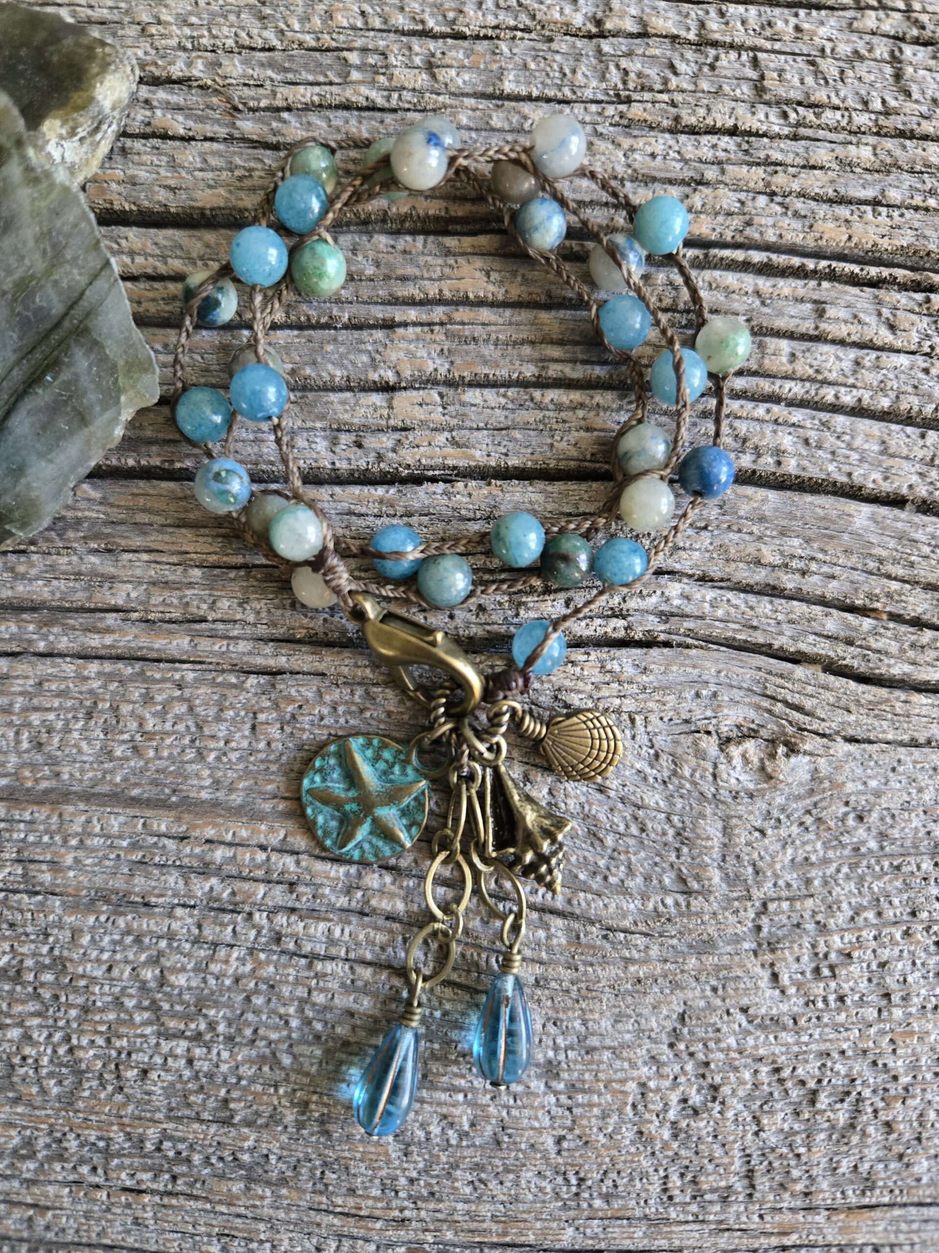 Azurite Wrap Bracelet/Necklace