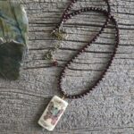 Garnet Butterfly Necklace