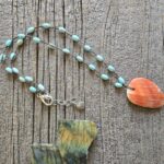 Shell and Howlite Knotted Necklace