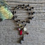 Faceted Onyx Wrap Bracelet/Necklace